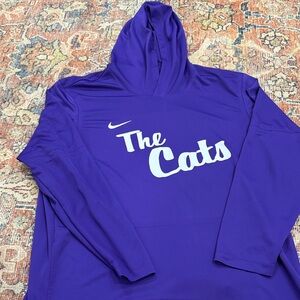 Nike Dri Fit Purple Lightweight Hoodie with WCU 'The Cats' Design